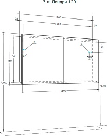 Акватон Мебель для ванной Лондри 60 R дуб рустикальный – фотография-15